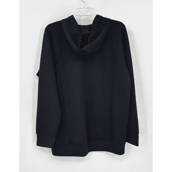 SPANX AIR ESSENTIALS HOODIE classic pullover casual athleisure scuba black M - Picture 6 of 7